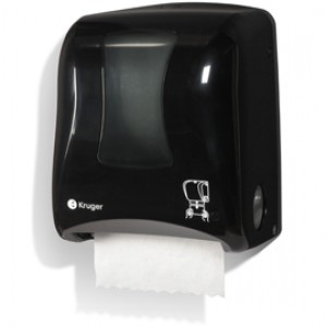 Mini-Titan Hands Free Towel Dispenser - Black Image 1