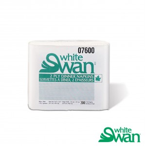 White Swan Dinner Napkins 2 ply Image 1
