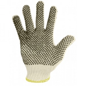 Poly/Cotton Gloves with PVC Dots  Image 1