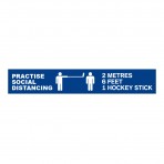 Social Distancing 'Practise Social Distancing' Wall Decal - 24 x 4