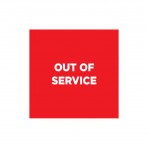 Sink 'Out of Service' Decal - 24 x 24