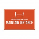 Social Distancing 'Practise Social Distancing' Wall Decal - 12 x 24